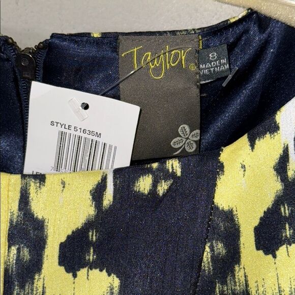 Taylor Black and Yellow Sleeveless Midi Sundress - Picture 2 of 11